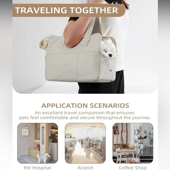 Onecute soft sided pet purse carrier for very small dogs/pets NEW with out tags - Picture 9 of 11